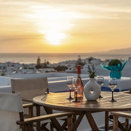 Callisti Mykonos Town With Pool View And Calypso Upper Floor With Sea View Exterior foto