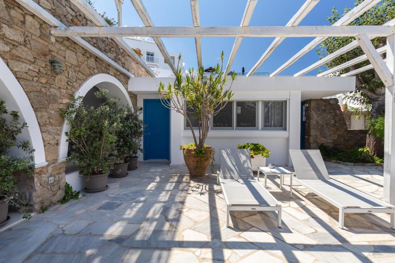 Callisti Mykonos Town With Pool View And Calypso Upper Floor With Sea View Exterior foto
