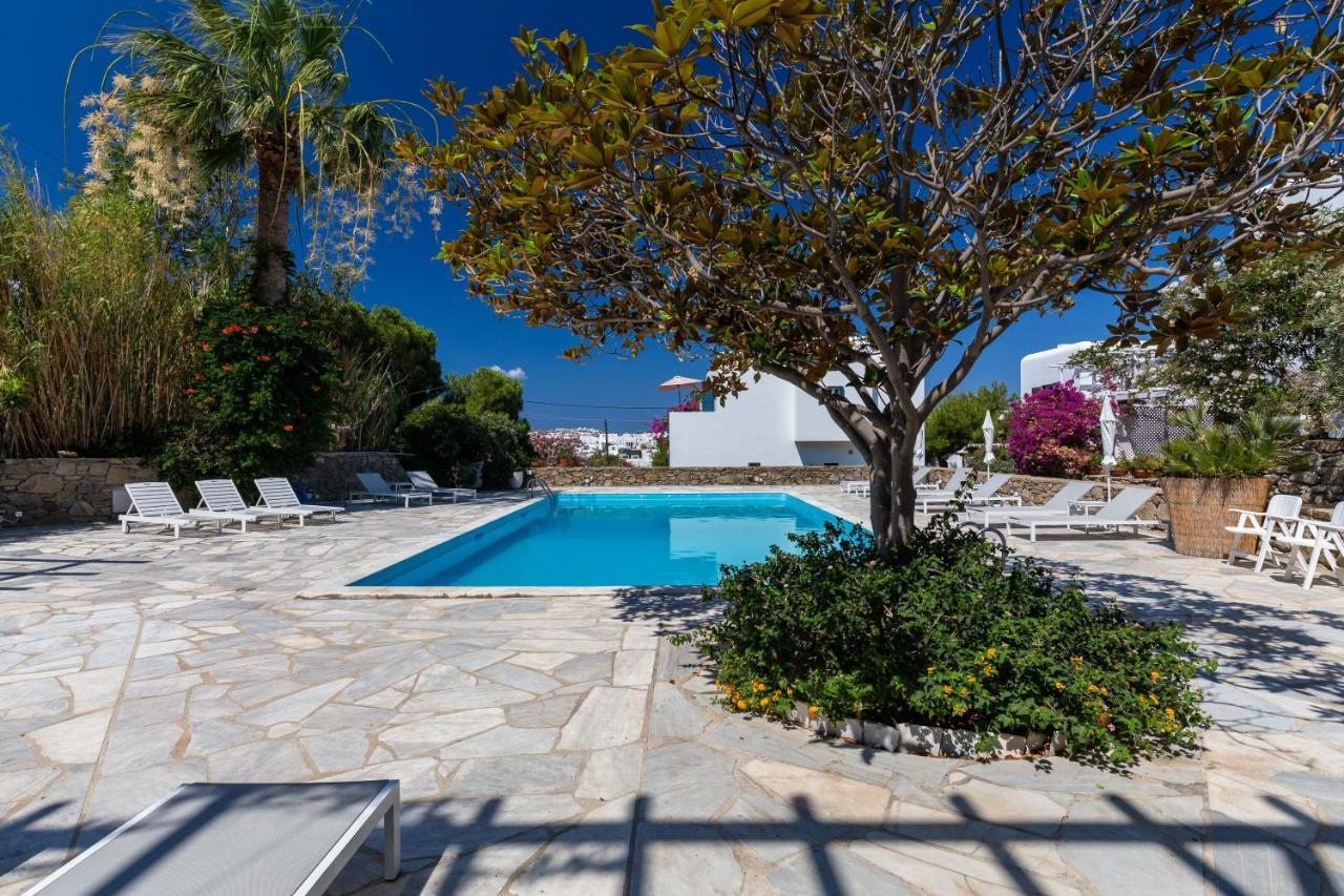 Callisti Mykonos Town With Pool View And Calypso Upper Floor With Sea View Exterior foto