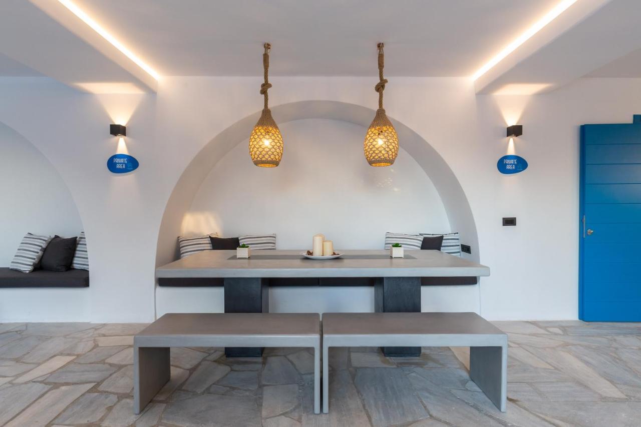 Callisti Mykonos Town With Pool View And Calypso Upper Floor With Sea View Exterior foto